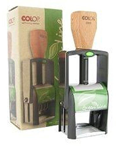 COLOP 2371362002 Classic 2300 Green Line, maximal 7 Zeilen, Taschenstempel, Selbstfärber ohne Stempelplatte, 30 x 45 mm