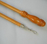 Various Teak Wood Curtain Draw Rods/Pulls 73cm