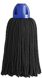 MAYA Fregona MAX Pro. Limpieza Eficiente y Duradera para Superficies Lisas. 100 % Microfibra. Extra Absorbente y Escurrefacil. Rosca Universal. Pack de 1 Fregona (Casquillo Azul)