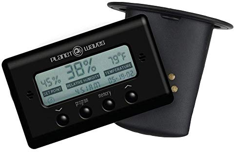 Planet Waves Humidifier with Digital Humidity and Temperature Sensor for Acoustic Guitar