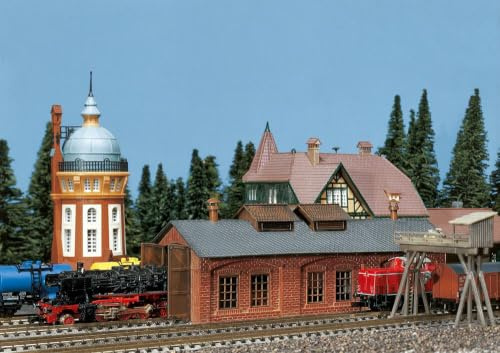 FALLER 222141 - Lokschuppen, 1-ständig, Grau, Braun