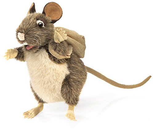Folkmanis Pack Rat Hand Puppet, Braun, Beige