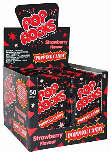Magic Gum Pop Rocks Lot de 50 bonbons à la fraise 7 g