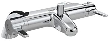 Bristan DUL3 THBSM C Du Lever Thermostatic TMV2 Bath Shower Mixer Bathroom Tap, Chrome