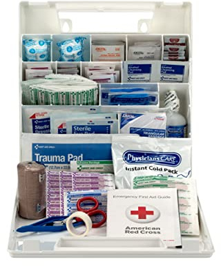 First Aid Only 225-AN 50-Person OSHA-Compliant First Aid Kit, Emergency First Aid Kit for Office, Home, Car, and Worksites, 195 Pieces