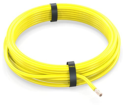 AUPROTEC Enpolig kabel 4,0 mm² FLRY-B Ring elektrisk tråd: 10m, gul