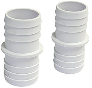 Steinbach Doppelschlauchtülle Ø 38/38 mm, Doppelpack, 060033 | Doppelpack aus robustem Kunststoff, chlor- und salzwasserbeständig, idealer Poolschlauch-Verbinder für Schwimmbadschläuche