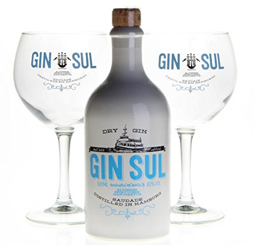 GIN SUL (1x500ml) mit 2 Gin Sul Ballongläser