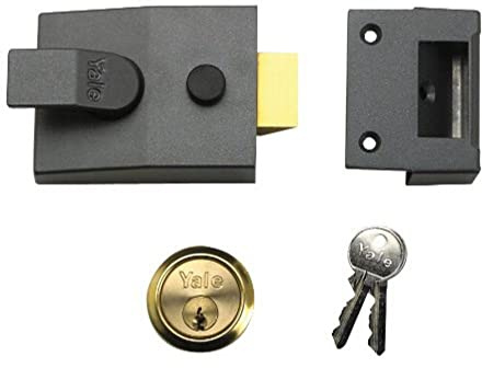 Yale B-88-DMG-SC-60 - Standard Nightlatch - 60mm - Dark Metallic / Chrome Finish - Standard Security