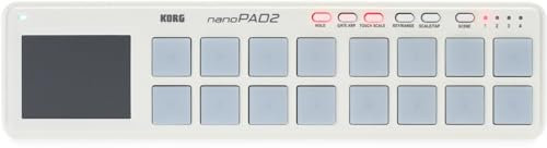 Korg nanoPAD2 Slim-Line USB-MIDI-Pads, Weiß