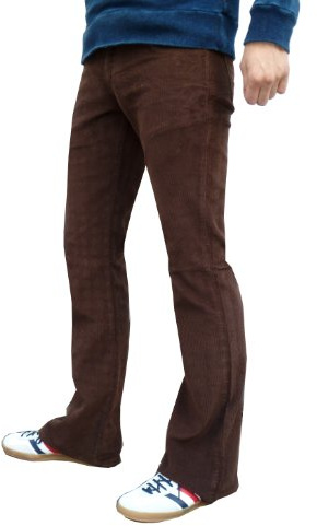 Mens Brown Bootcut Flared Cords 30 32 34 36 (32 Waist 32 Leg)