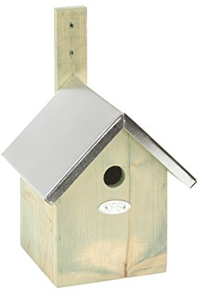 Dehner Natura Premium Wildvogel Nistkasten, Vogelhaus / Vogelnistkasten für Blaumeisen, ca. 31 x 18 x 19.5 cm, Kiefernholz