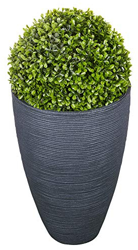 URBNLIVING Plastic Planter Pots For Artificial Plants with Boxwood Balls for Home & Office Decor - No Maintenance