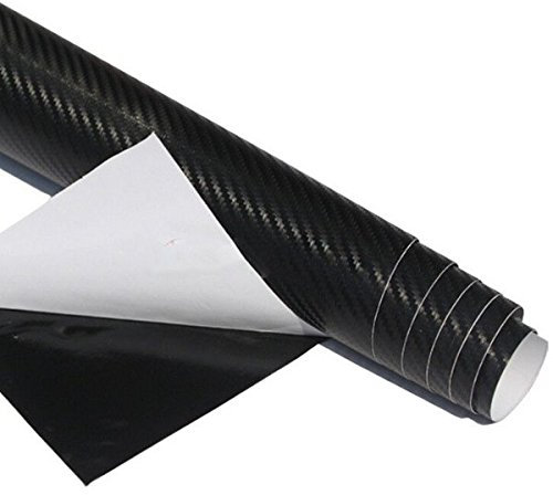 BliliDIY Pellicola Di Rivestimento Stereoscopica 3D In Fibra Di Carbonio Viola Giallo Nero Per L'Aeroplano Rc - Nero