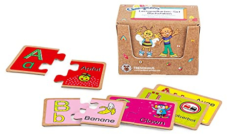 TRENDHAUS ABC Champions Lernspiel „Buchstaben Lernen“, Inkl. Umlaute, Lernspielkarten für Kinder ab 4 Jahren, 956217