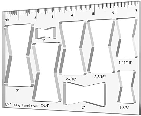 BOZXYE 1 modello 8 in 1 router Jigs, modello decorativo a farfalla, per la lavorazione del legno