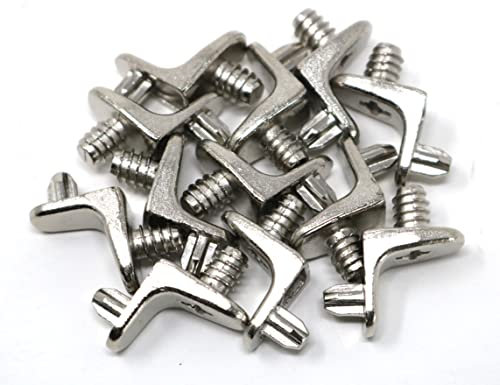 12 x fiXte Wooden Shelf Support Lug Pins Studs with Threads Kitchen DIY 5mm