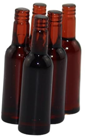 ifundom 5stücke Miniatur Bierflaschen Teiliges Realistische Deko Für Puppenhäuser Für Kreative -projekte Für Miniatur-szenen Und Fotografie