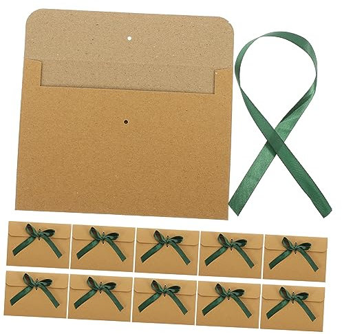 ROMISBABA 50stücke Vintage-umschläge Aus Kraftpapier Leere Oberflächenumschläge Foto-briefumschläge Büro-briefumschläge Zum Aufbewahren Von Dokumenten