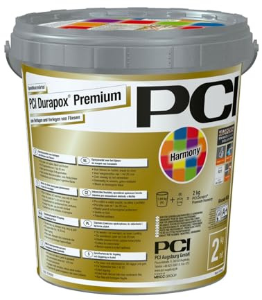 PCI Durapox Premium Harmony 2 kg neutral (Transparent) 2K-Epoxidharz-Fugenmörtel Verfugen Verlegen Fliesen Sika