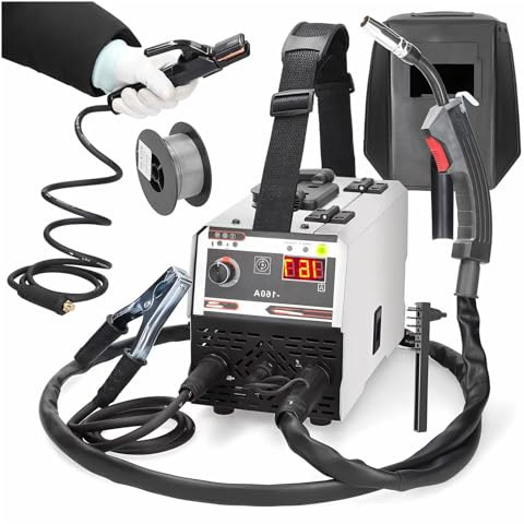 Inverter Welding Machine with Dual MIG/MMA Modes, and Digital Display, Portable Design with Complete Accessories for Metal Working