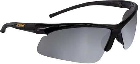 Dewalt DPG51-6C Radius Silver Mirror 10 Base Curve Lens Protective Safety Glasses