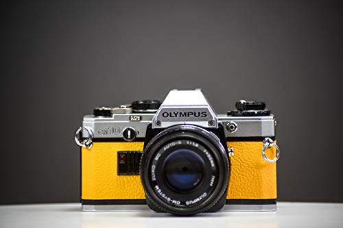 Olympus OM10 35mm Film Camera Yellow Leather Skin | Fully Serviced