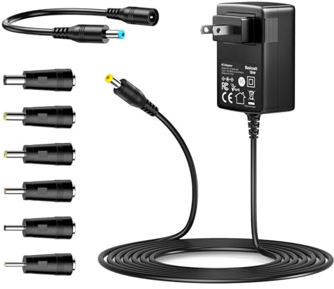 Basicvolt 9V 2A Power Supply DC 9V Power Charger Cord Universal AC Adapter