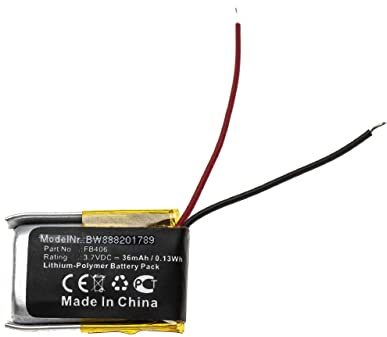 vhbw Batterie Compatible avec Fitbit Alta | smartwatch montre connectée bracelet fitness (36mAh, 3,7V, Li-polymère)