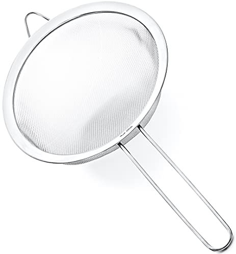 Proto Future 20cm Colador de Malla Fina - Acero Inoxidable Premium 304 - Colador grande para la cocina