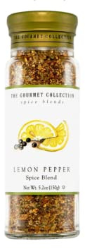 Gourmet Spice Blends - Premium Condiment, Herbs and Spices for Cooking - Seasoning Mix for Meat, Fish, Salad, Bread, Sauce, Snacks - No Fillers or MSG - Lemon & Pepper