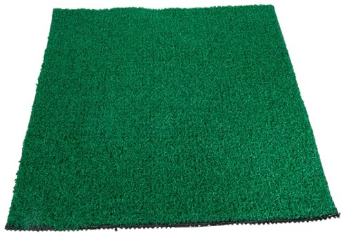 Cabilock Simulated Turf Mat Tappeto Erboso Artificiale 11.8X11.8 Pollici in Resina per Acquari E Terrari Base per Tartarughe Basking Rifugio Pesci E Decorazione Naturale Verde Scuro