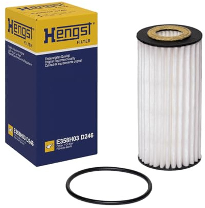 HENGST - Ölfilter E358H03 D246 - Öl-Filtereinsatz für KFZ | Hochwertiger Motorölfilter für KFZ mit Otto- oder Dieselmotor - Robuster Ölfilter mit hoher Schmutzaufnahmefähigkeit