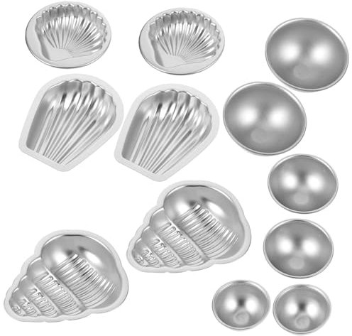 TEHAUX 12stücke Badesalzkugelform Aus Aluminiumlegierung Shampoo-pressform Für Diy-seife Runde Für Badeseifenherstellung