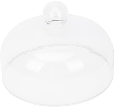 Garneck Glas Lebensmittelabdeckung Bleifreie Kuchenschutzabdeckung Spritzschutz Für Kuchen Rund Transparent Mikrowellengeeignet Für Küche Und Feiern