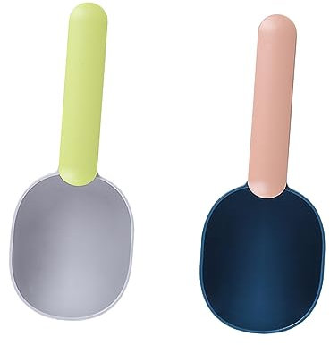 BUGUUYO 5stücke Praktische Futter-schaufeln Für Haustiere Pet Food Shovel Für Hunde Und Katzen Nützliches Futterwerkzeug grün Weiß- Blau-rosa Kaffee-rosa