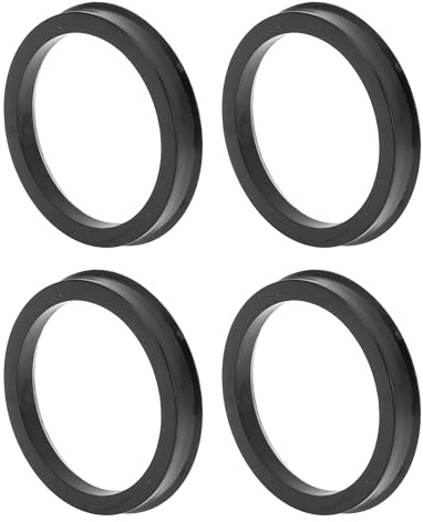 INFINAUTO Radnaben Zentrierringe 4Stk 71.6mm-59.1mm Polycarbonat | Schwarz, Für Auto Rad, Stoßdämpfend, Präzise Passung, Dicke 10mm, Langlebig, Hitzebeständig, Direkter Austausch