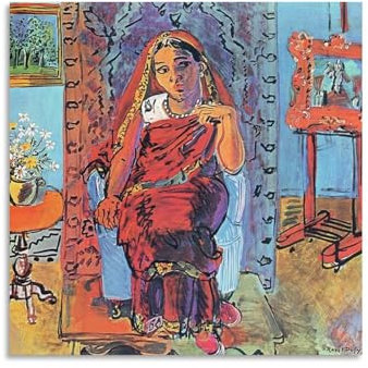 Cobija de forro polar con póster de mujer india, para cama, sofá, manta de franela gruesa y cálida para todas las estaciones, 28 x 28 pulgadas (70 x 70 cm)