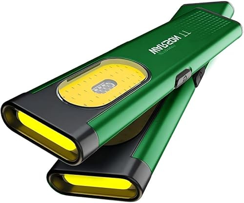 PAVS Flat LED Torch, Magnetic Pocket Light, USB-C Rechargeable, Energy Class A, Green 2 (2)