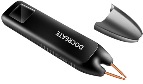 Aumotop Saldatrice a Punti Portatile a Batteria 99 Marce Regolabile Display Automatico Intelligente Multi-protezione per Riparazioni di Cellulari Manutenzione di Veicoli Elettrici ABS Nero 1 Pezzo