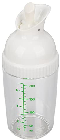 FTVOGUE Shaker per Condimenti per Insalata, Bottiglia a Tenuta Stagna Senza BPA, Ermetico da 200 Ml per Salse e Condimenti, Perfetto per Chef Domestici e Professionisti (WHITE)