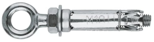 Index 184 AACAR08 - Ancrage en Acier avec Ailettes pour Charges élevées, Anneau (M8 x Ø 14, 50 pcs.)
