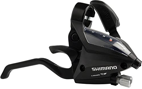 SHIMANO ST-EF500-8R2A Mountain Bicycle Shift/Brake Lever (Right 8-Speed) | EF500 8-Gang-Brems-/Schalthebel rechts mit Reichweitenverstellung und optischem Display