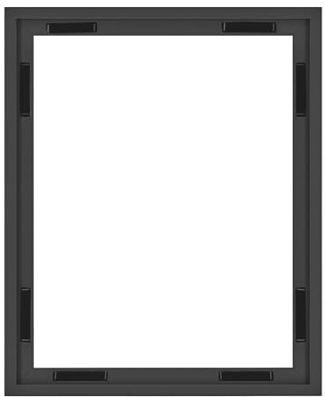 MCS Canvas Float Frames 16x20 Canvas Black Finish Frame, Vertical & Horizontal Wall Hanging Large Frame for Canvas Paintings (1-Pack)
