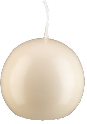 Stimmungsvolles Kerzenlicht Kerzen Kugelkerzen Champagner 10 cm, 4 Stück