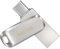 SanDisk 64GB Ultra Dual Drive Luxe Unità Flash, Pendrive USB Type-C, per memoria Telefono, Tablet, Mac e Computer, fino a 150 MB/s, con connettori USB reversibili di Tipo C e Tipo A, Metallo, Argento