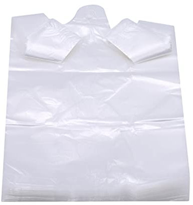 DAIHUI Sac à provisions Transparent de supermarché de Sachet en Plastique avec des Sacs d'emballage Alimentaire de poignée pour la Cuisine (24 * 37)