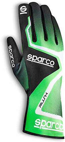 Sparco 00255613VFNR GUANTES RUSH 2020 TALLA 13 VERDE/NEGRO