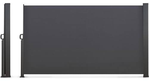 TERRE JARDIN - Paravent extérieur rétractable 1,6 x 4 m, Métal