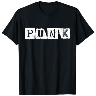 Música Alternativa Punk Rock Retro tipografía Envejecida Camiseta